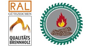 Gütezeichen für kontrolliertes Brennholz in Deutschland