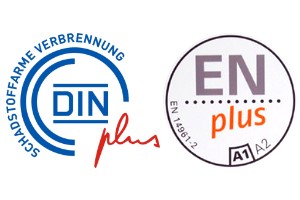 Din Plus Logo für Holz-Pellets